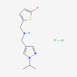 1-(5-fluoro-2-thienyl)-N-[(1-isopropyl-1H-pyrazol-4-yl)methyl]methanamine