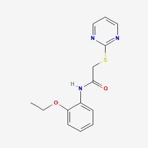 N-(2-Ethoxyphenyl)-2-(pyrimidin-2-ylsulfanyl)acetamide