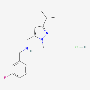 1-(3-fluorophenyl)-N-[(3-isopropyl-1-methyl-1H-pyrazol-5-yl)methyl]methanamine