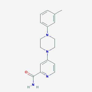 4-[4-(3-Methylphenyl)piperazin-1-yl]pyridine-2-carboxamide