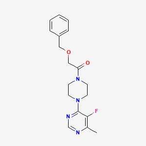 2-(Benzyloxy)-1-[4-(5-fluoro-6-methylpyrimidin-4-yl)piperazin-1-yl]ethan-1-one