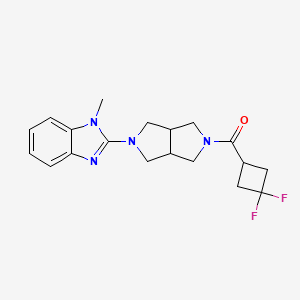 2-[5-(3,3-difluorocyclobutanecarbonyl)-octahydropyrrolo[3,4-c]pyrrol-2-yl]-1-methyl-1H-1,3-benzodiazole