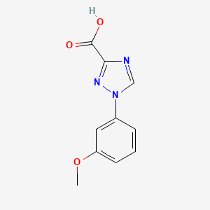 molecular formula C10H9N3O3 B1511552 1-(3-methoxyphenyl)-1H-1,2,4-triazole-3-carboxylic acid CAS No. 1245643-26-8