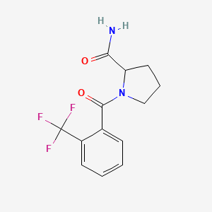 1-[2-(Trifluoromethyl)benzoyl]pyrrolidine-2-carboxamide