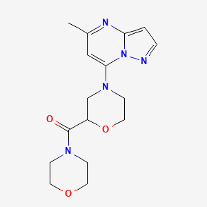 4-{5-Methylpyrazolo[1,5-a]pyrimidin-7-yl}-2-(morpholine-4-carbonyl)morpholine