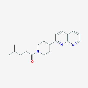 molecular formula C19H25N3O B15115560 4-Methyl-1-[4-(1,8-naphthyridin-2-yl)piperidin-1-yl]pentan-1-one 