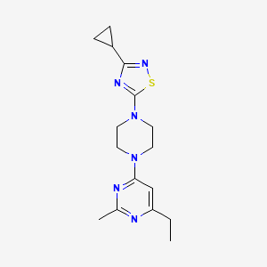 4-[4-(3-Cyclopropyl-1,2,4-thiadiazol-5-yl)piperazin-1-yl]-6-ethyl-2-methylpyrimidine