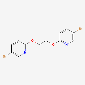 molecular formula C12H10Br2N2O2 B1511557 1,2-Bis((5-bromopyridin-2-yl)oxy)ethane CAS No. 685862-28-6