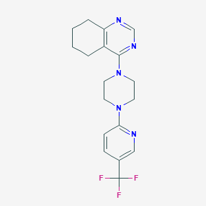 4-{4-[5-(Trifluoromethyl)pyridin-2-yl]piperazin-1-yl}-5,6,7,8-tetrahydroquinazoline