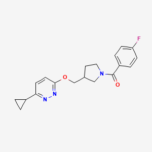 3-Cyclopropyl-6-{[1-(4-fluorobenzoyl)pyrrolidin-3-yl]methoxy}pyridazine