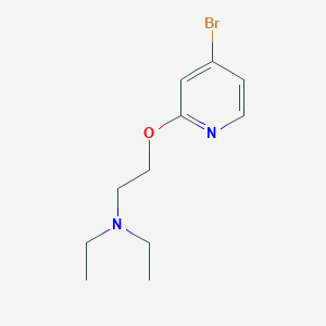 molecular formula C11H17BrN2O B1511560 2-((4-Bromopyridin-2-yl)oxy)-N,N-diethylethanamine CAS No. 1142944-51-1
