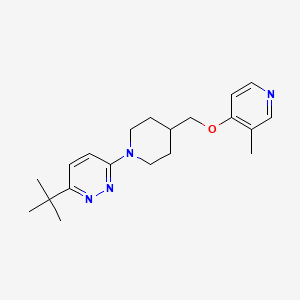 3-Tert-butyl-6-(4-{[(3-methylpyridin-4-yl)oxy]methyl}piperidin-1-yl)pyridazine