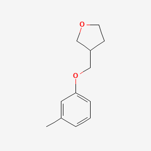 3-[(3-Methylphenoxy)methyl]oxolane