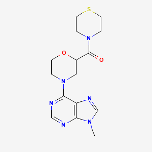 9-methyl-6-[2-(thiomorpholine-4-carbonyl)morpholin-4-yl]-9H-purine