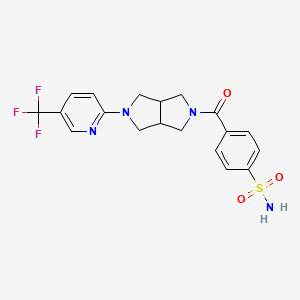 4-{5-[5-(Trifluoromethyl)pyridin-2-yl]-octahydropyrrolo[3,4-c]pyrrole-2-carbonyl}benzene-1-sulfonamide