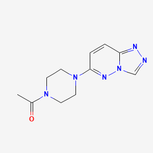 molecular formula C11H14N6O B15115662 1-[4-([1,2,4]Triazolo[4,3-b]pyridazin-6-yl)piperazin-1-yl]ethanone 