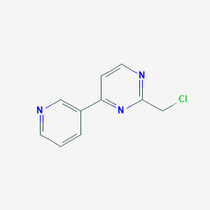 molecular formula C10H8ClN3 B1511569 2-(Chloromethyl)-4-(pyridin-3-yl)pyrimidine CAS No. 944899-71-2