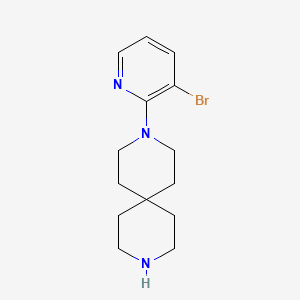 molecular formula C14H20BrN3 B1511570 3-(3-Bromopyridin-2-yl)-3,9-diazaspiro[5.5]undecane CAS No. 1026036-57-6