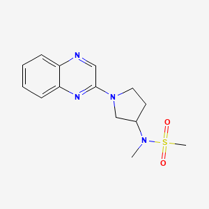 N-methyl-N-[1-(quinoxalin-2-yl)pyrrolidin-3-yl]methanesulfonamide