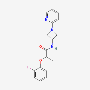 2-(2-fluorophenoxy)-N-[1-(pyridin-2-yl)azetidin-3-yl]propanamide