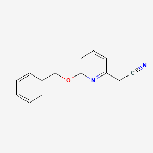 molecular formula C14H12N2O B1511575 2-(6-(Benzyloxy)pyridin-2-yl)acetonitrile CAS No. 1000545-89-0