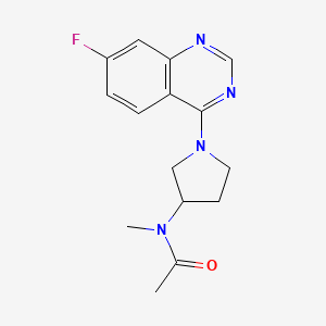 N-[1-(7-fluoroquinazolin-4-yl)pyrrolidin-3-yl]-N-methylacetamide