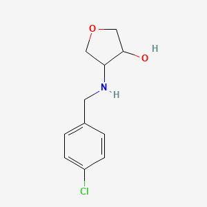 4-((4-Chlorobenzyl)amino)tetrahydrofuran-3-ol