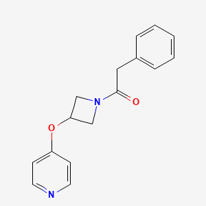 2-Phenyl-1-[3-(pyridin-4-yloxy)azetidin-1-yl]ethan-1-one