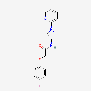 molecular formula C16H16FN3O2 B15115894 2-(4-fluorophenoxy)-N-[1-(pyridin-2-yl)azetidin-3-yl]acetamide 