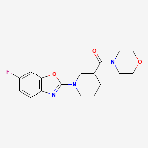 6-Fluoro-2-[3-(morpholine-4-carbonyl)piperidin-1-yl]-1,3-benzoxazole