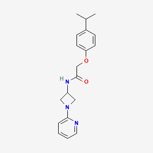 molecular formula C19H23N3O2 B15115921 2-[4-(propan-2-yl)phenoxy]-N-[1-(pyridin-2-yl)azetidin-3-yl]acetamide 