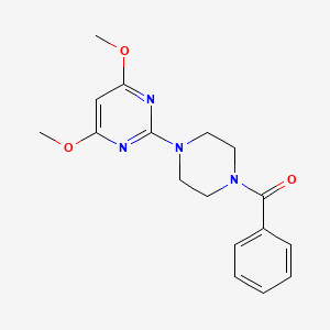 molecular formula C17H20N4O3 B15115952 2-(4-Benzoylpiperazin-1-yl)-4,6-dimethoxypyrimidine 