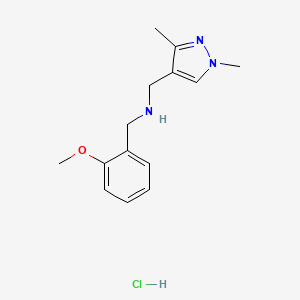 1-(1,3-dimethyl-1H-pyrazol-4-yl)-N-(2-methoxybenzyl)methanamine