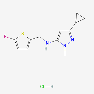 3-cyclopropyl-N-[(5-fluoro-2-thienyl)methyl]-1-methyl-1H-pyrazol-5-amine