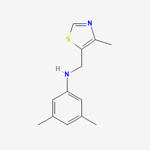 3,5-dimethyl-N-[(4-methyl-1,3-thiazol-5-yl)methyl]aniline