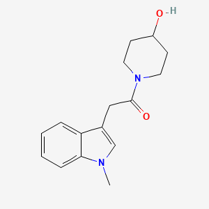 1-(4-hydroxypiperidin-1-yl)-2-(1-methyl-1H-indol-3-yl)ethan-1-one