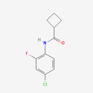 N-(4-chloro-2-fluorophenyl)cyclobutanecarboxamide