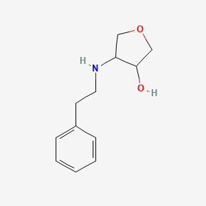 molecular formula C12H17NO2 B1511605 4-(Phenethylamino)tetrahydrofuran-3-ol CAS No. 1178658-14-4