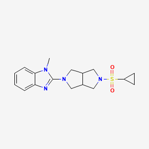 2-[5-(cyclopropanesulfonyl)-octahydropyrrolo[3,4-c]pyrrol-2-yl]-1-methyl-1H-1,3-benzodiazole