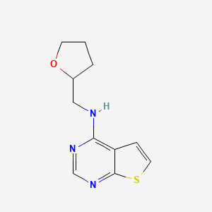 N-[(oxolan-2-yl)methyl]thieno[2,3-d]pyrimidin-4-amine