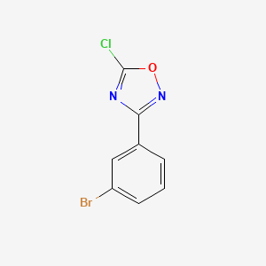molecular formula C8H4BrClN2O B1511608 3-(3-Bromophenyl)-5-chloro-1,2,4-oxadiazole 