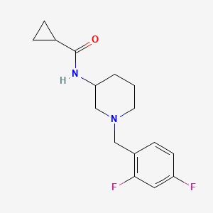 N-{1-[(2,4-difluorophenyl)methyl]piperidin-3-yl}cyclopropanecarboxamide