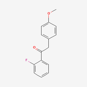 molecular formula C15H13FO2 B1511610 1-(2-Fluorophenyl)-2-(4-methoxyphenyl)ethanone 