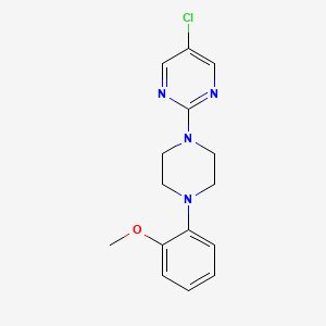 molecular formula C15H17ClN4O B15116125 5-Chloro-2-[4-(2-methoxyphenyl)piperazin-1-yl]pyrimidine 