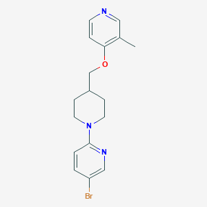 5-Bromo-2-(4-{[(3-methylpyridin-4-yl)oxy]methyl}piperidin-1-yl)pyridine