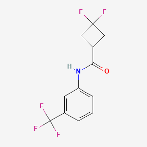 3,3-difluoro-N-[3-(trifluoromethyl)phenyl]cyclobutane-1-carboxamide