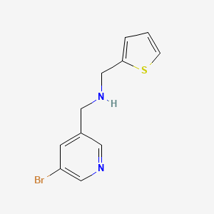 molecular formula C11H11BrN2S B1511622 1-(5-bromopyridin-3-yl)-N-(thiophen-2-ylmethyl)methanamine CAS No. 1178049-92-7