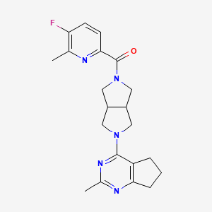 3-fluoro-2-methyl-6-(5-{2-methyl-5H,6H,7H-cyclopenta[d]pyrimidin-4-yl}-octahydropyrrolo[3,4-c]pyrrole-2-carbonyl)pyridine