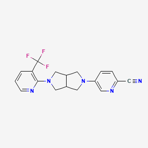 5-{5-[3-(Trifluoromethyl)pyridin-2-yl]-octahydropyrrolo[3,4-c]pyrrol-2-yl}pyridine-2-carbonitrile