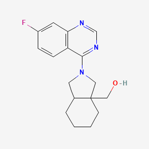 molecular formula C17H20FN3O B15116244 [2-(7-fluoroquinazolin-4-yl)-octahydro-1H-isoindol-3a-yl]methanol 